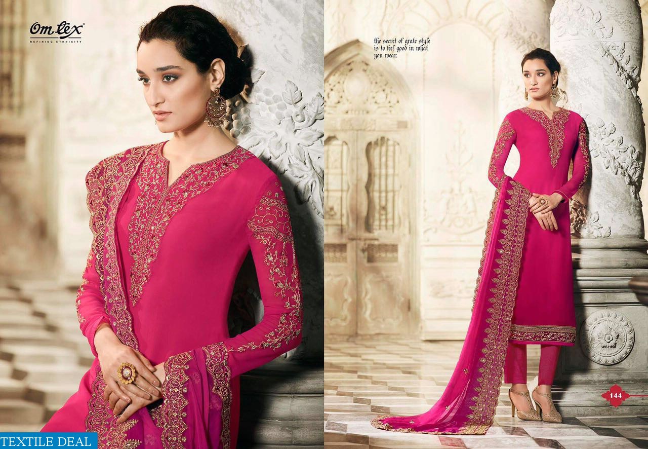 Omtex Queen Wholesale Embroidered Suits textiledeal.in